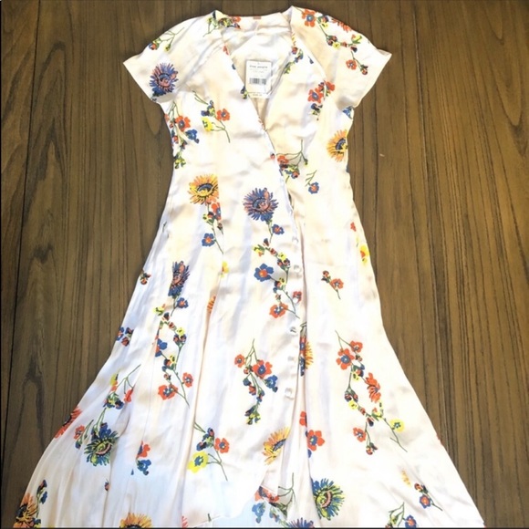 Free People Dresses & Skirts - Free People flowy floral high low buttoned dress